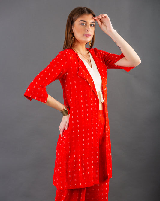 Red Placket set