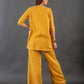 Mustard Pleat jacket set