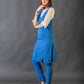 Blue overlay kurta