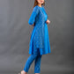 Blue Jacket kurta