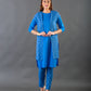 Blue Jacket kurta