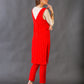 Red Overlay kurta