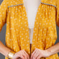 Mustard Pleat jacket set