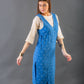 Blue overlay kurta