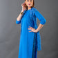 Blue Jacket kurta