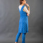 Blue overlay kurta