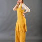 Mustard Overlay kurta